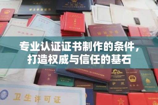 婺城专业认证证书制作的条件，打造权威与信任的基石