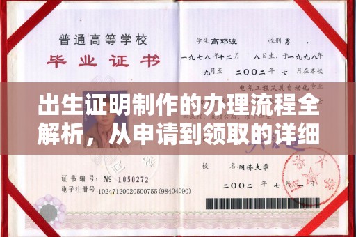 婺城出生证明制作的办理流程全解析，从申请到领取的详细指南