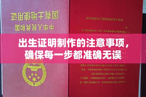 婺城出生证明制作的注意事项，确保每一步都准确无误
