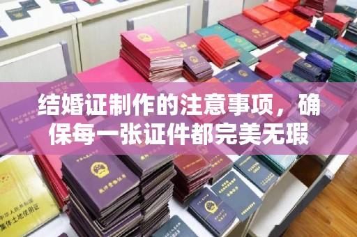 婺城结婚证制作的注意事项，确保每一张证件都完美无瑕
