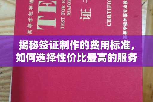 婺城揭秘签证制作的费用标准，如何选择性价比最高的服务？