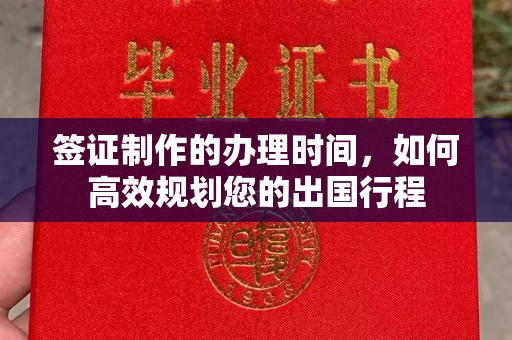 婺城签证制作的办理时间，如何高效规划您的出国行程